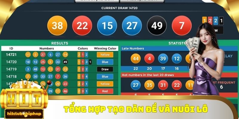 Người chơi tiến hành tổng hợp dàn và nuôi lô