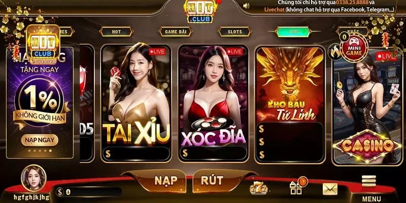 Trang Chủ Trải nghiệm các siêu phẩm live game tại Hitclub